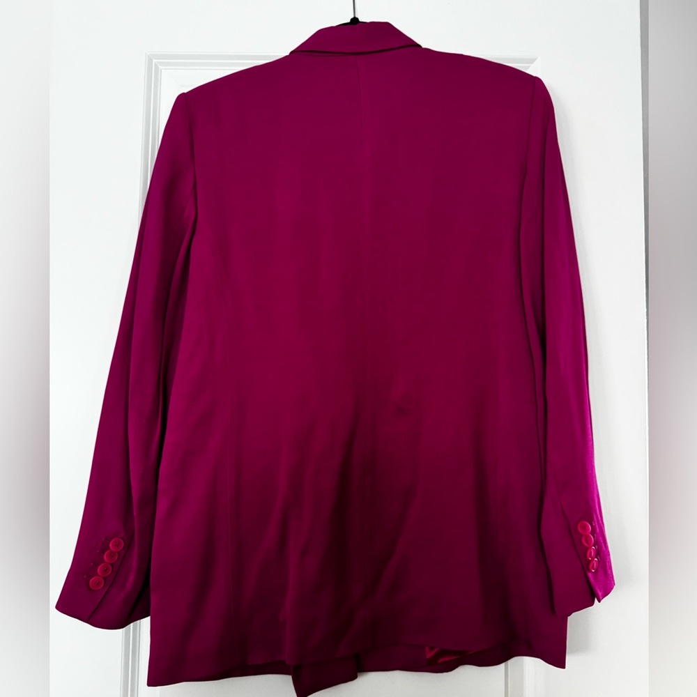 Zara Fuchsia Double-Breasted Blazer - Picture 2 of 3